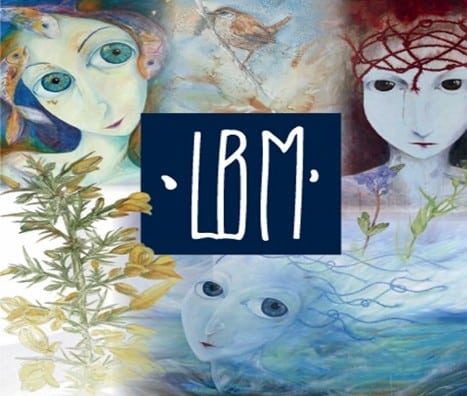 The logo of Highland artist Lynn Bennett-Mackenzie for her bright, professional studio in Gairloch.