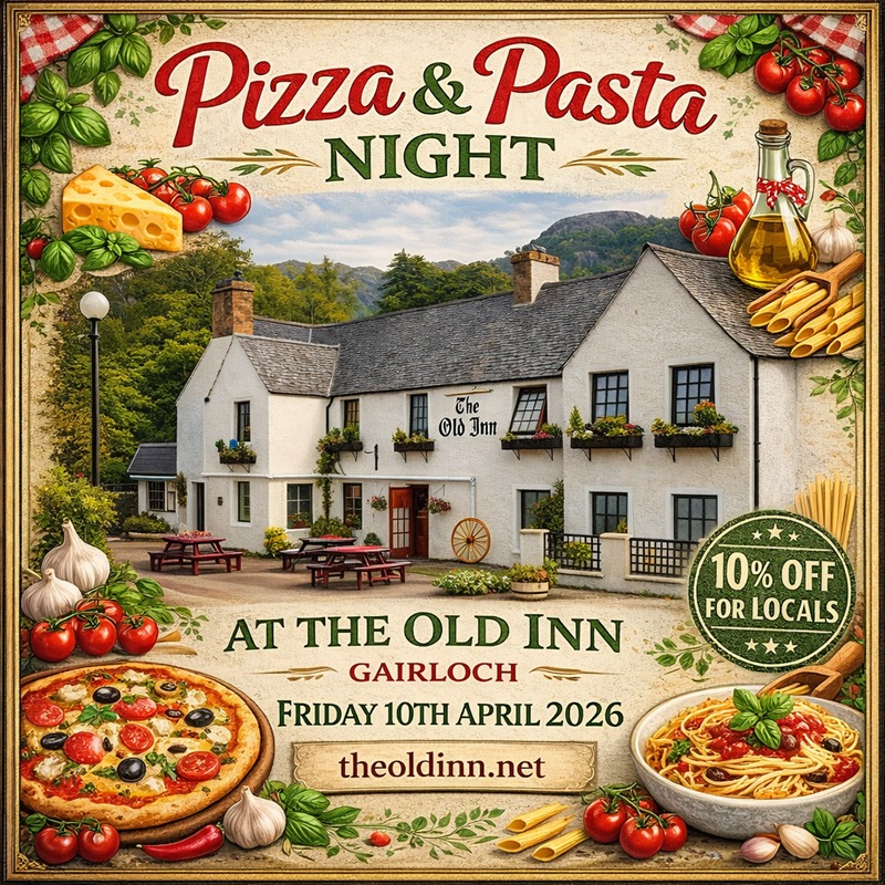 Pizza and Pasta Night 11th April 2026 poster